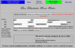 Old website movie maker form view